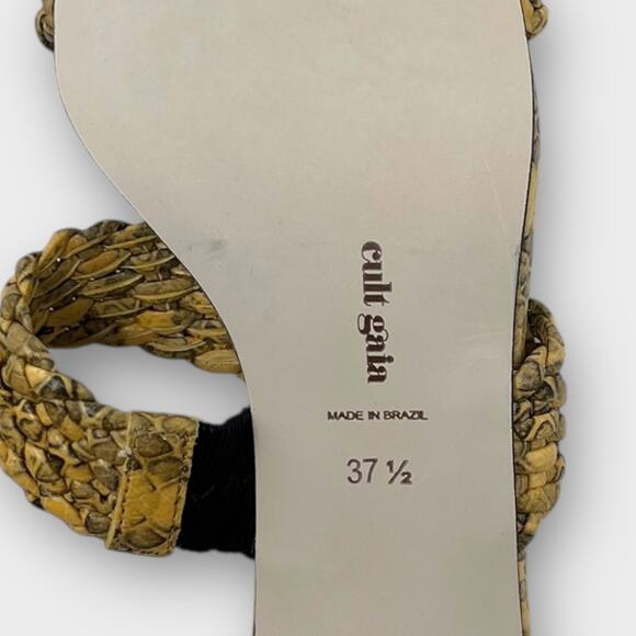 Cult Gaia Women's Kal Kitten Heel Slip On Sandals Size 37.5 NEW - Picture 8 of 11